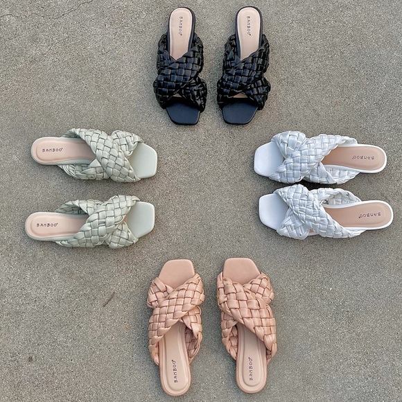 Braided cross over sandal Nude - Picture 6 of 7